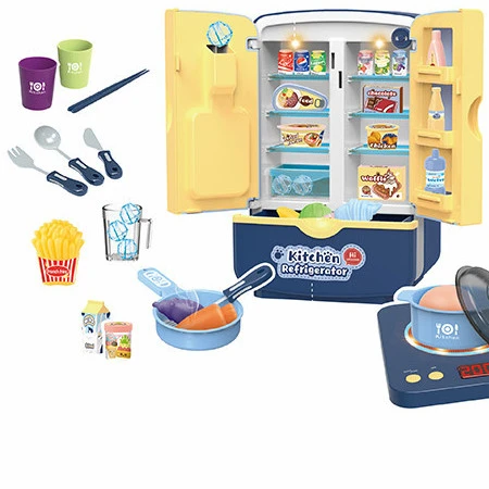REFRIGERATOR INDUCTION COOKER SET CARTOON LIGHT SOUND.