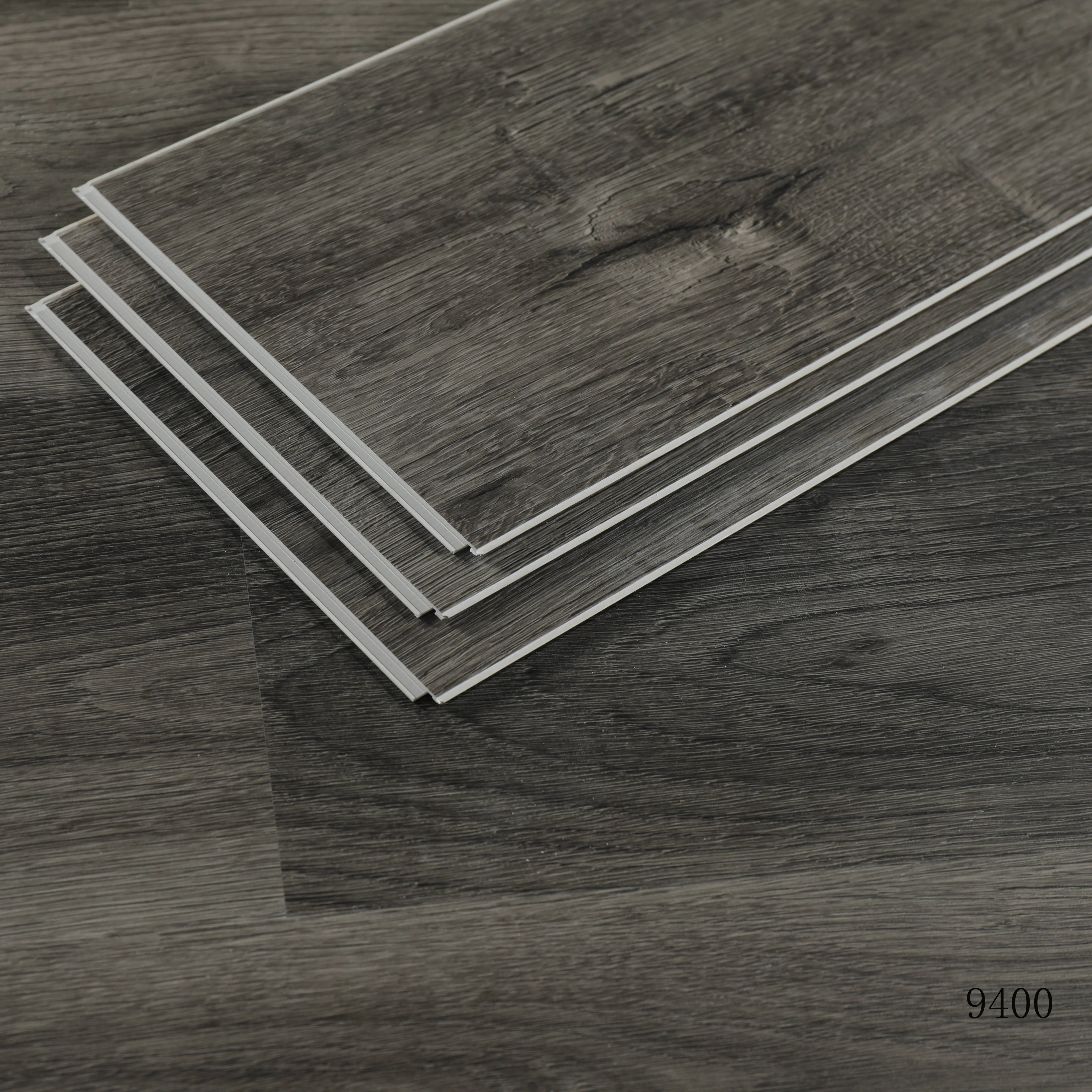 Herringbone Vinyl Click Lock Flooring Tile Plank Rigid Core Interlock SPC Floor Luxury Vinyl Plank Flooring for Indoor Home