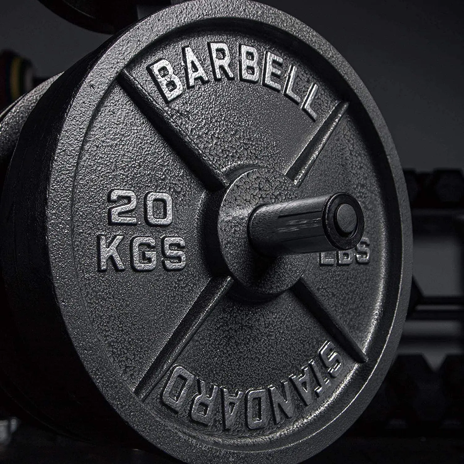 Body building fitness sport flexible cast iron work out barbell plate