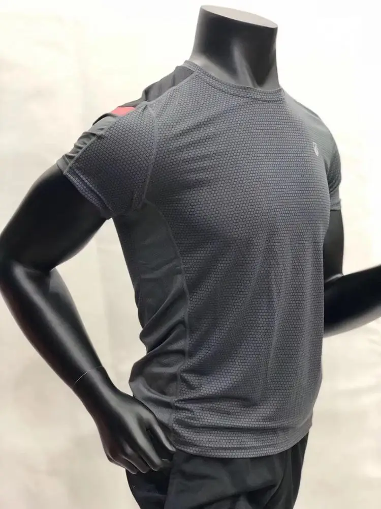 Wholesaler bright 75D lightweight mesh football fabric knitted for rugby cloth RTS PS1Y06