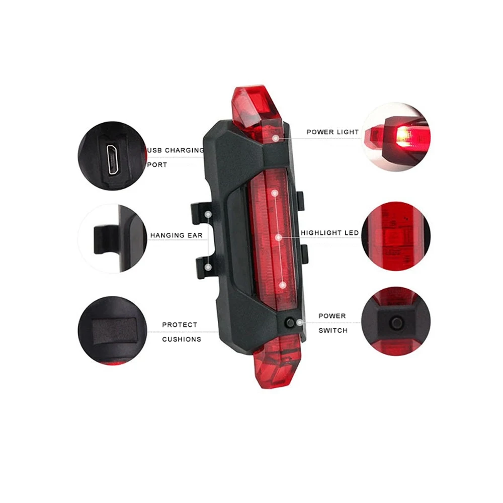 RTS Scooter Warning Light Night Safety Warning Lights LED Flashlight Strip Light for Xiaomi M365 Electric Scooter Accessories