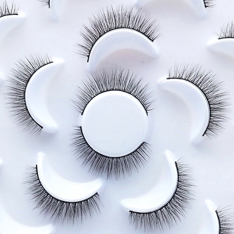 Color Bulk Faux Butterfly Individual Logo Wholesale 10 Pair 25mm Natural Mink Eyelash