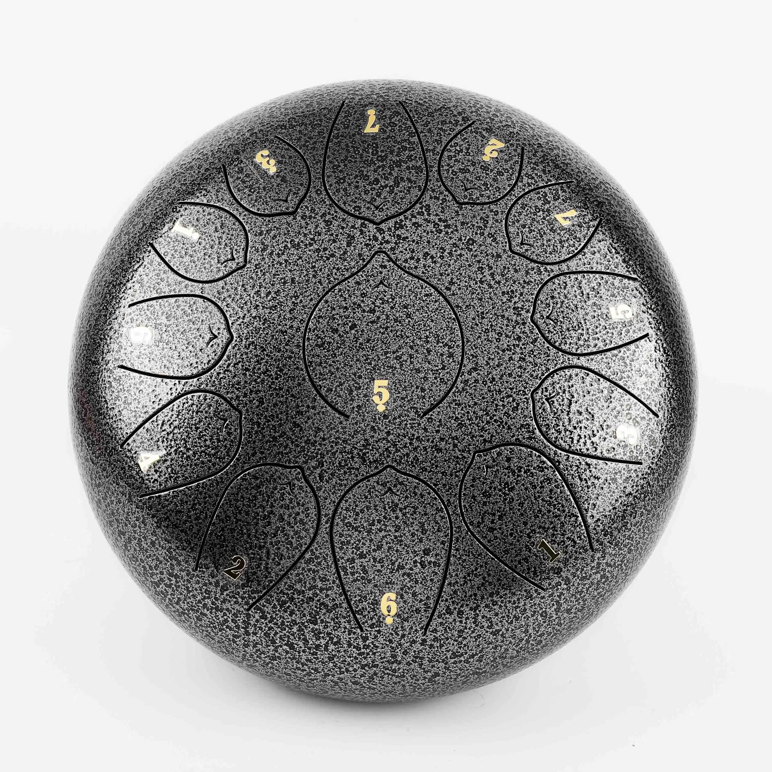 Made in China high cost performance Music therapy silver 12 inches 13 tone Tank Handpan  drum toy hunk drum Steel tongue drum