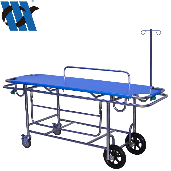 BDTT201C Stainless Steel Height Adjustable Patient Transfer Bed Ambulance Stretcher Trolley