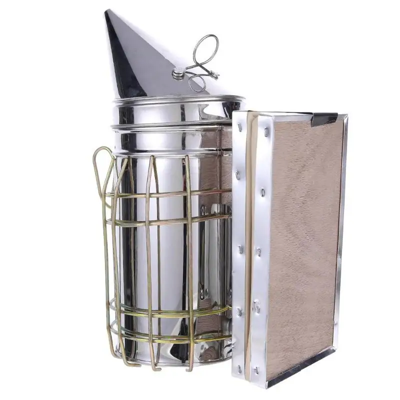 Small round head Beekeeping Tool Stainless Steel Bee Hive Smoker