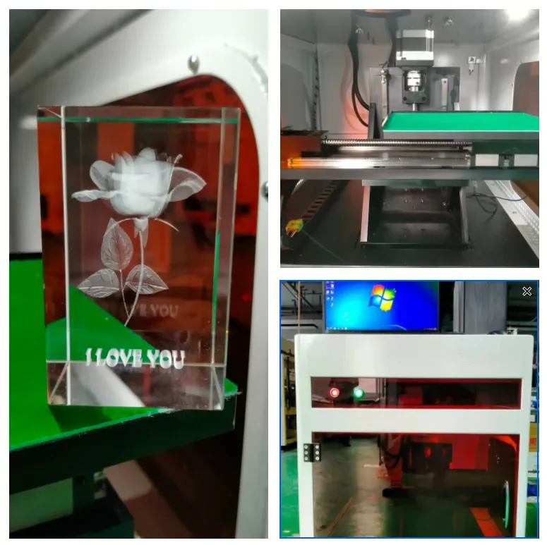 Mini 3D laser internal engraving machine for photo crystal plexiglass portable model cost-effective