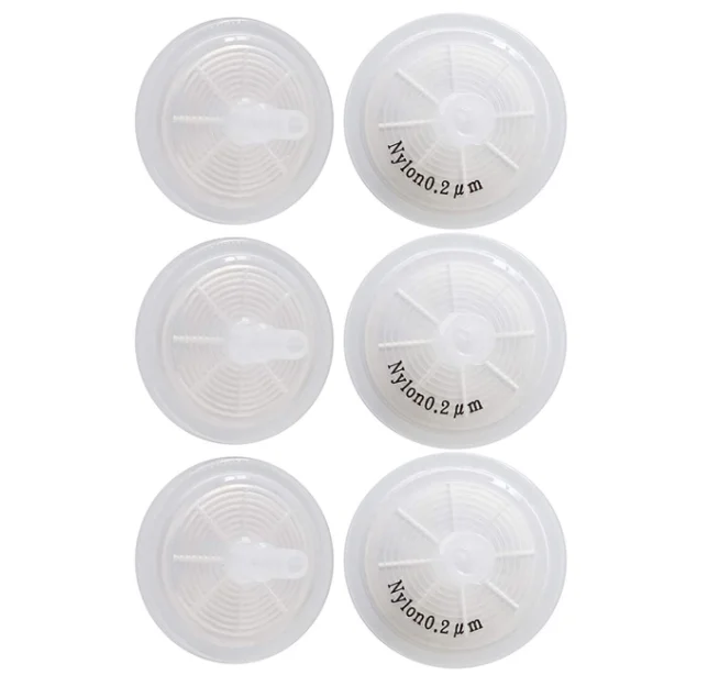 Syringe Filters PTFE Membrane  Hydrophilic Filtration, 0.22um Pore Size, 25mm Membrane Diameter