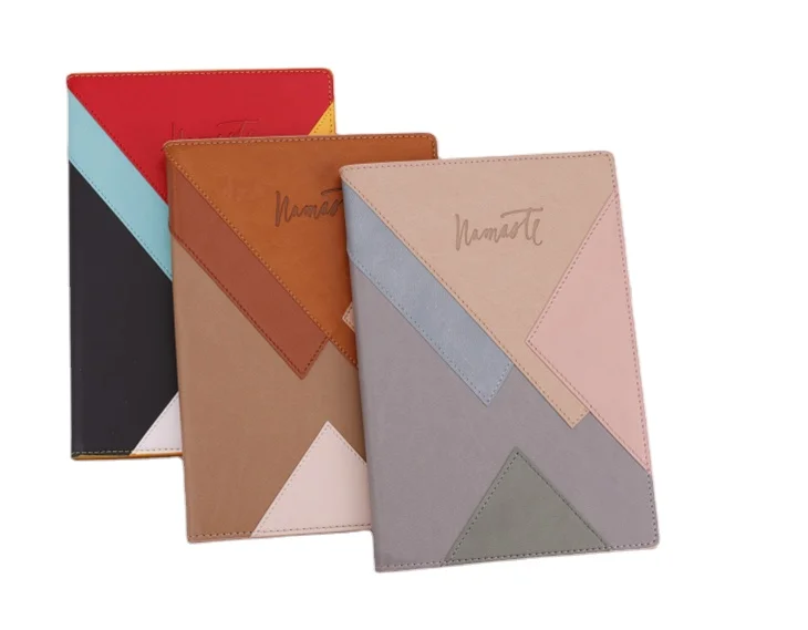 Luxury Business  Hard Cover Embossed Pu Notebook With Separator And Monthly Plan