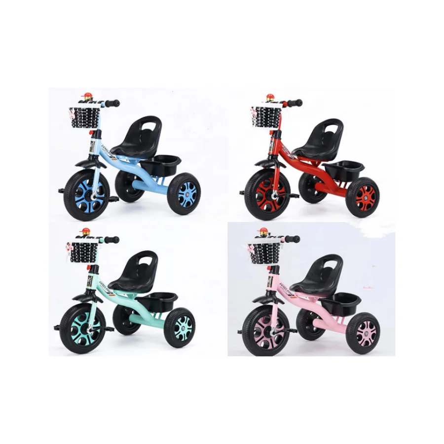 Hot Sell Indoor Children Aluminium Balance Mini Kick Bike Kids Ride On Car Tricycle 3 Wheels Balancing Baby Walker