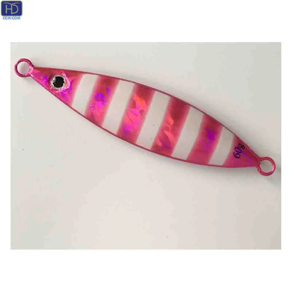 HYD OEM/ODM Wholesale altwater 20G 30G Glow Vertical Metal Lead Fishing jigging Lure Jig lures fishing lure manufacturer