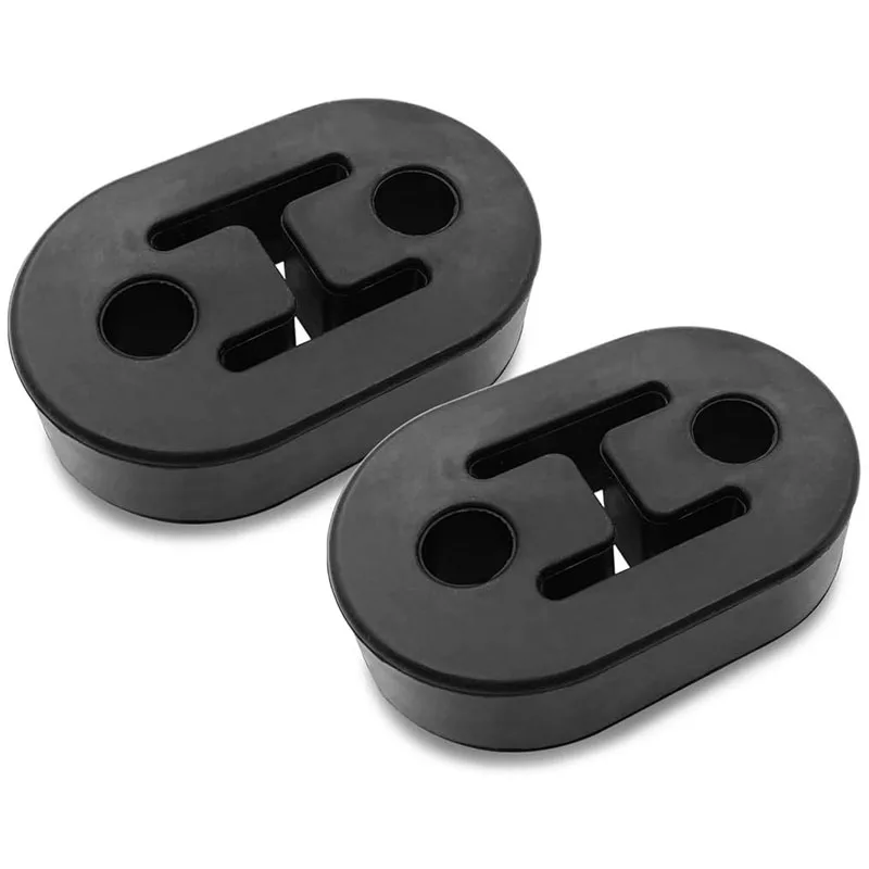 Universal High-Density Rubber Exhaust Hanger with 2 Holes 12mm Insulator Support Muffler Damper Lifting lugs Exhaust Hanger