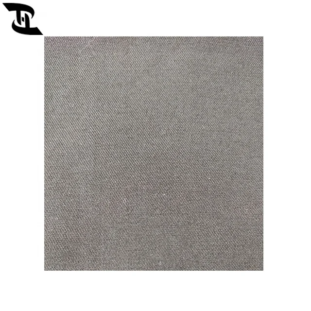 Wholesale cotton lycra satin stretch denim jeans fabric black and textile for clothing YH1275H