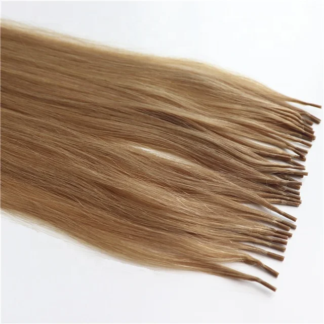 Highest quality Raw Cuticle Aligned hair Double Drawn I Tip Human Hair Extension Keratin