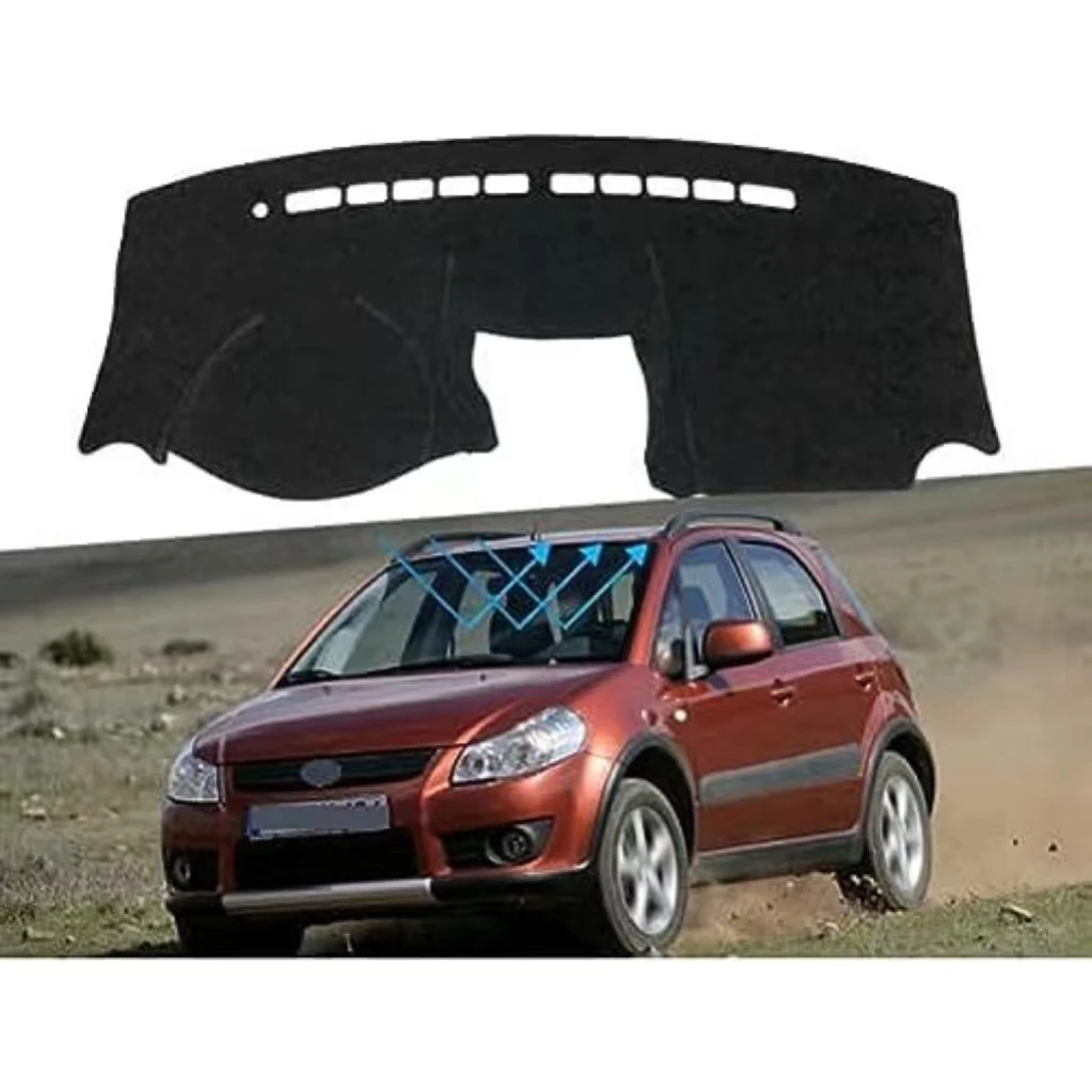 Car dashboard mat sun protection and non-slip suitable for Suzuki Sx4 2006-2013 dashboard cover mat sun visor mat