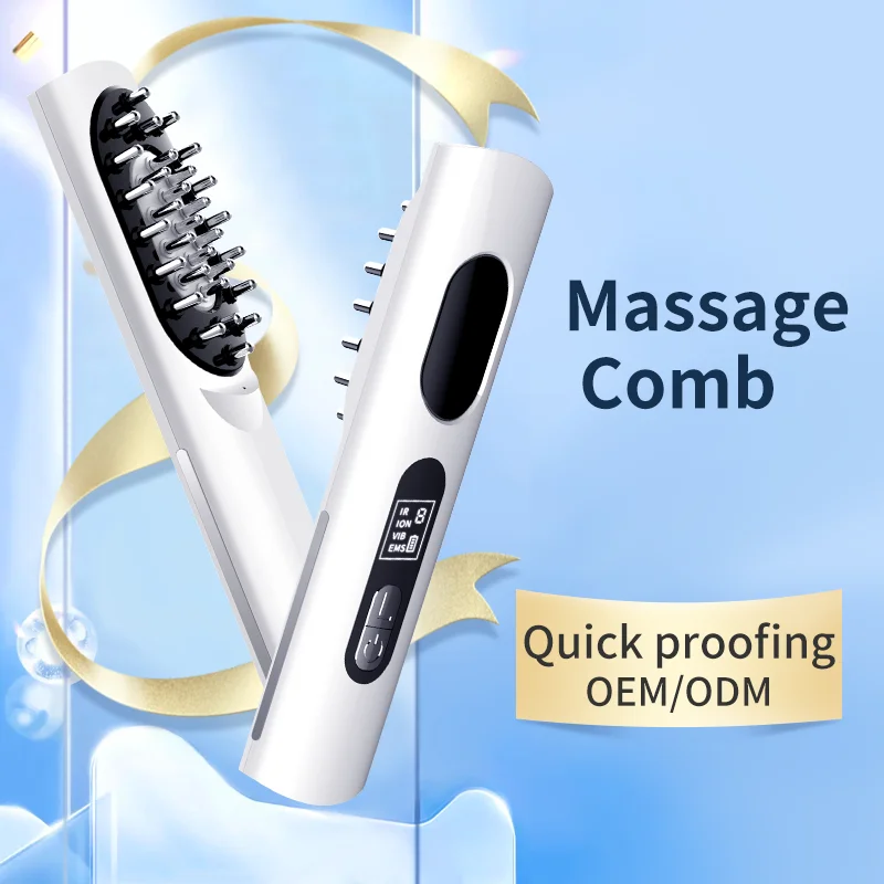 High Frequency Vibration Laser Hair Growth Comb Brush Electric Hair Combs Massage Comb