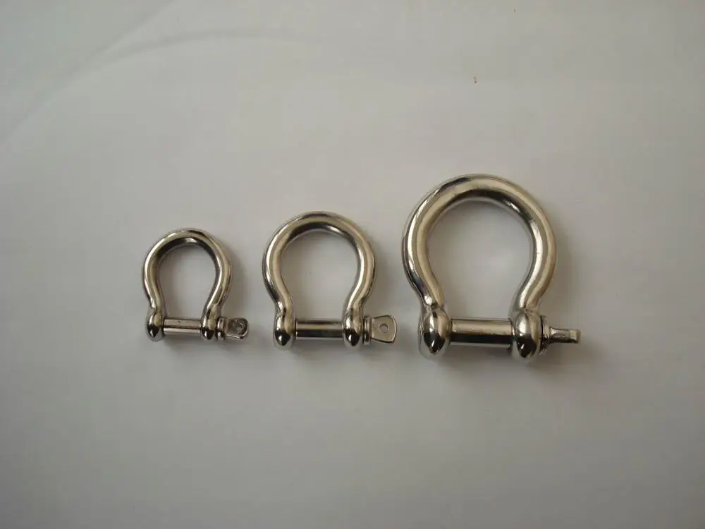 
Stainless steel European type Bow shackle for marine and industrial rigging aplications 