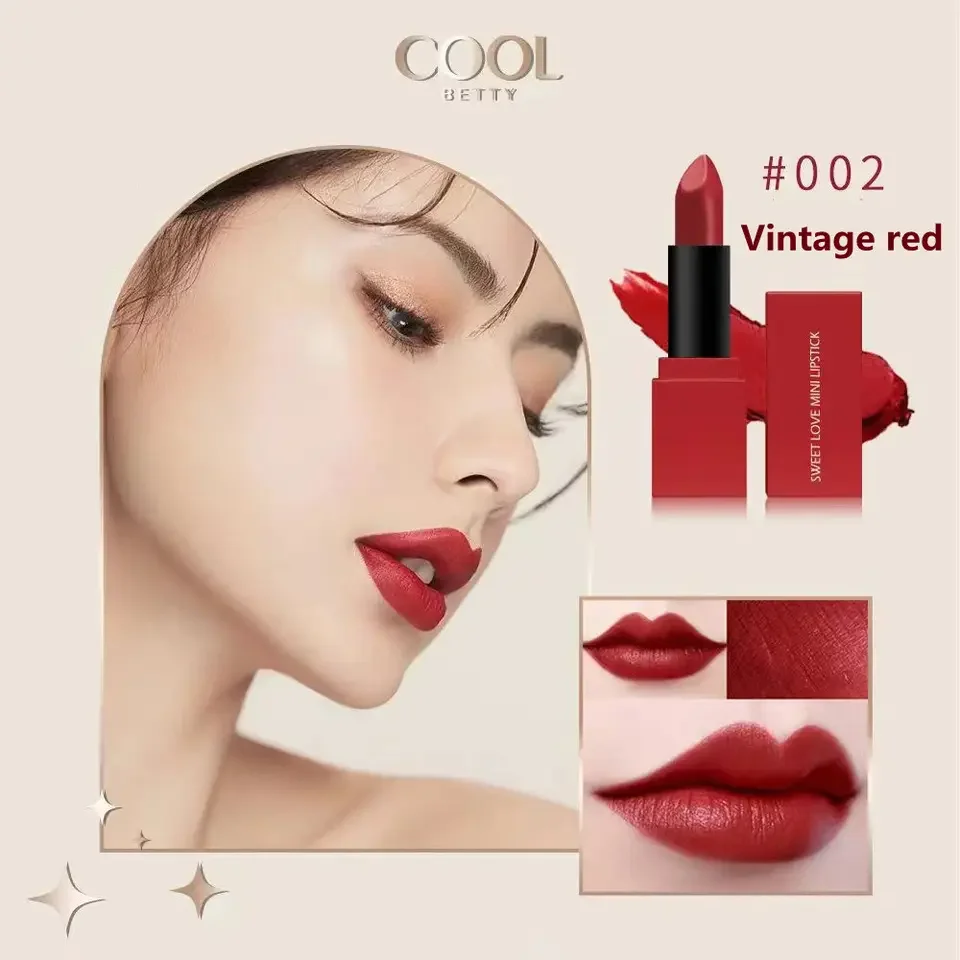 Cute Mini Sweet Love Vegan Matte Capsule Private Label Cream Lipstick Waterproof Makeup Cosmetic Easy To Carry Lipstick
