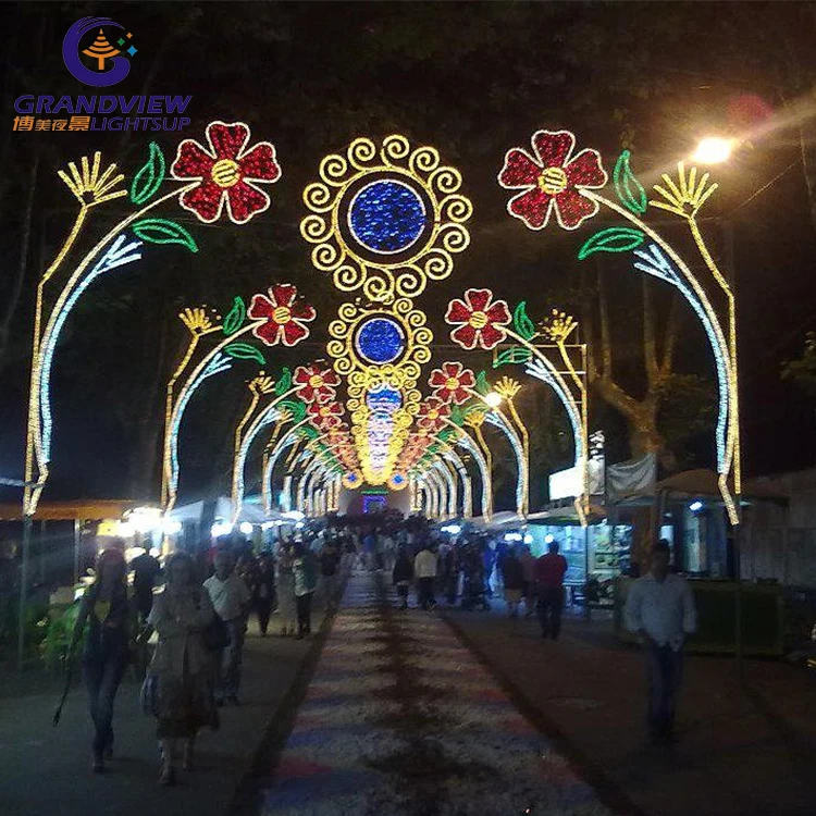 Коммерческое наружное подвесное рождественское праздничное украшение светодиодный уличный фонарь с мотивами