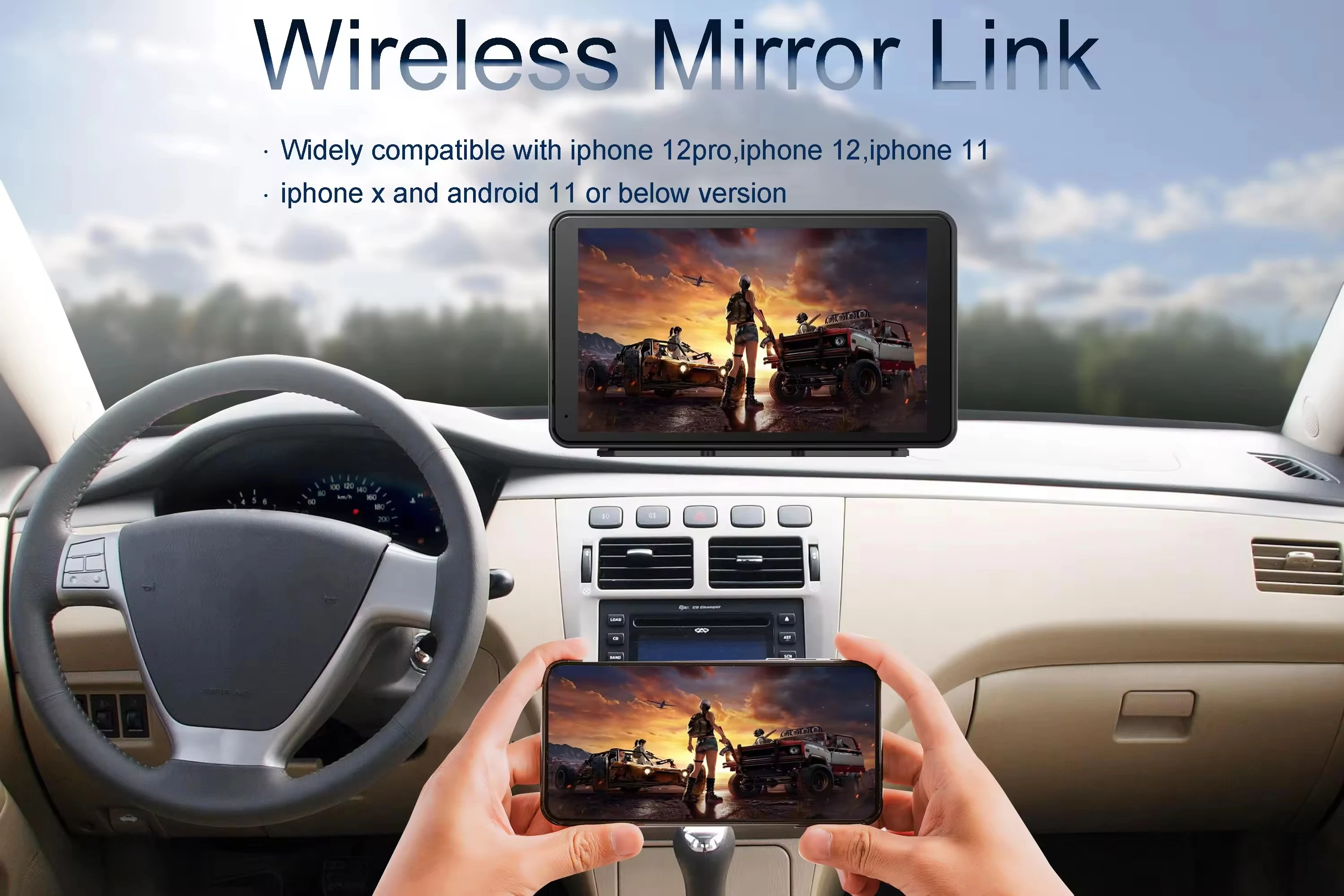 Android12 8core 4 + 32 Гб автомобильный DVD мультимедийный проигрыватель 7 дюймов Универсальный Carplay Video Autoradio 2din