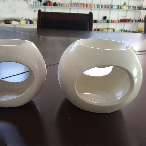 Round White Ceramic Oil Burner