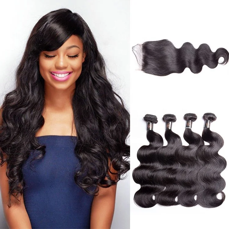 10-30 Inch 1 / 3 / 4 Bundles Brazilian Hair Weave Bundles Body Wave Sunlight Human Hair Extension Natural Color Non Remy