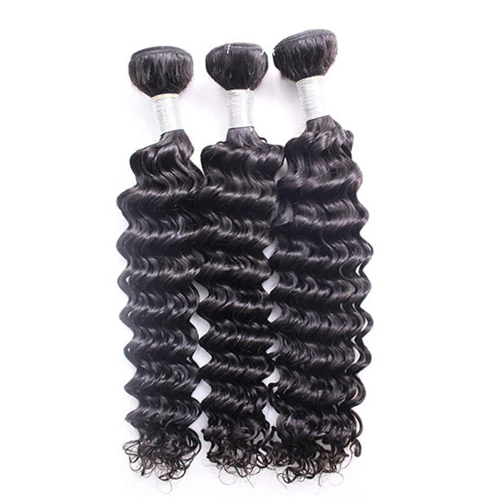 10A Raw Brazilian Indian Remy Human Weave Full Bundle Vendors Water Wave Curly Wholesale Virgin Cuticle Aligned Hair
