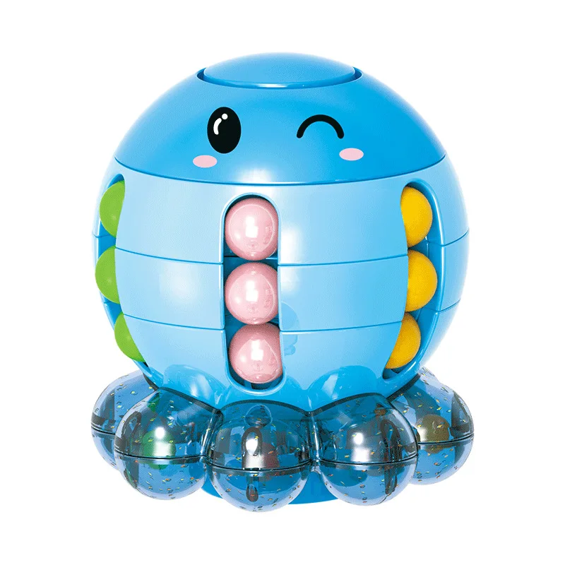 Magic Cube Puzzle Creative Magic Bean Cube Toys Octopus Rotating Magic Bean Puzzle Cube Spinner Fidget Stress Relief Toy