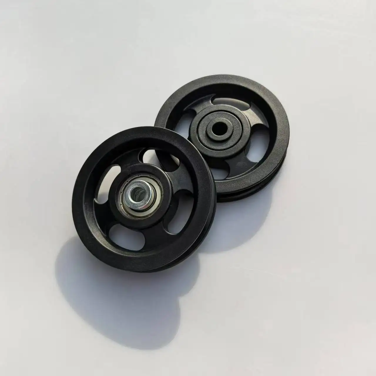 Grinding Machine Industrial Flywheels Black Plastic Nylon Wheel Pulley 90mm 100mm pulley roller wheel