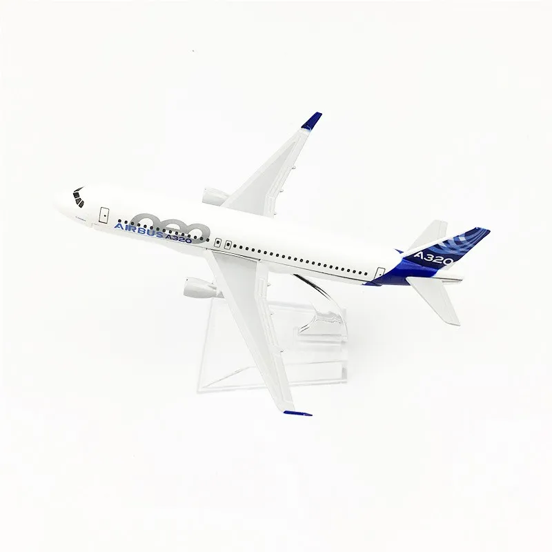 Toys Kids Children Alloy Material Scale 1:400 16cm A320 NEO Airbus Diecast Airplane Model