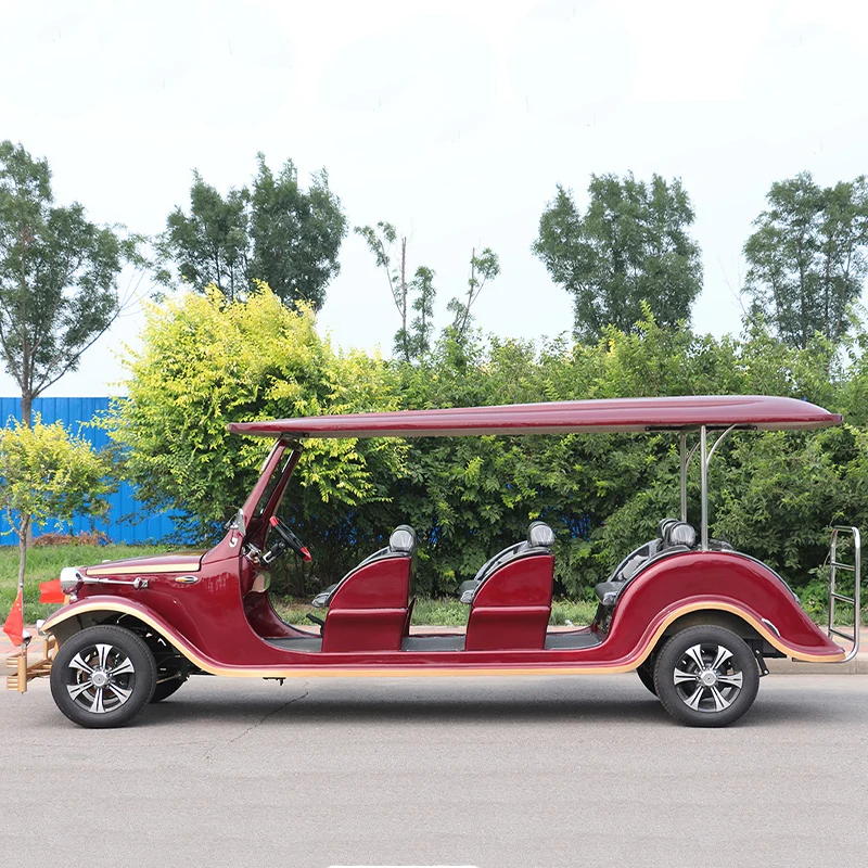 pure handmade retro 8 seats luxury design classic golf cart for vip