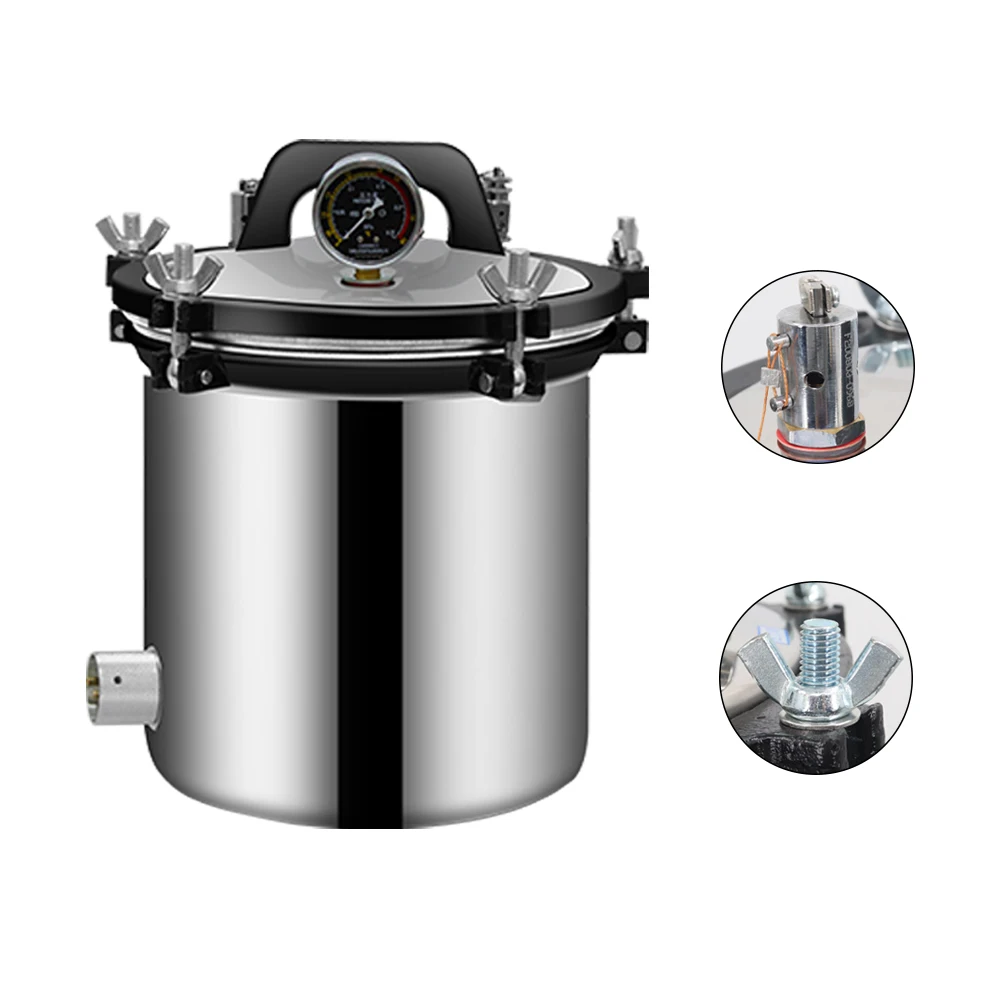 Portable Stainless Steel 24L Rapid Lab Industrial Steam Sterilizer Autoclave