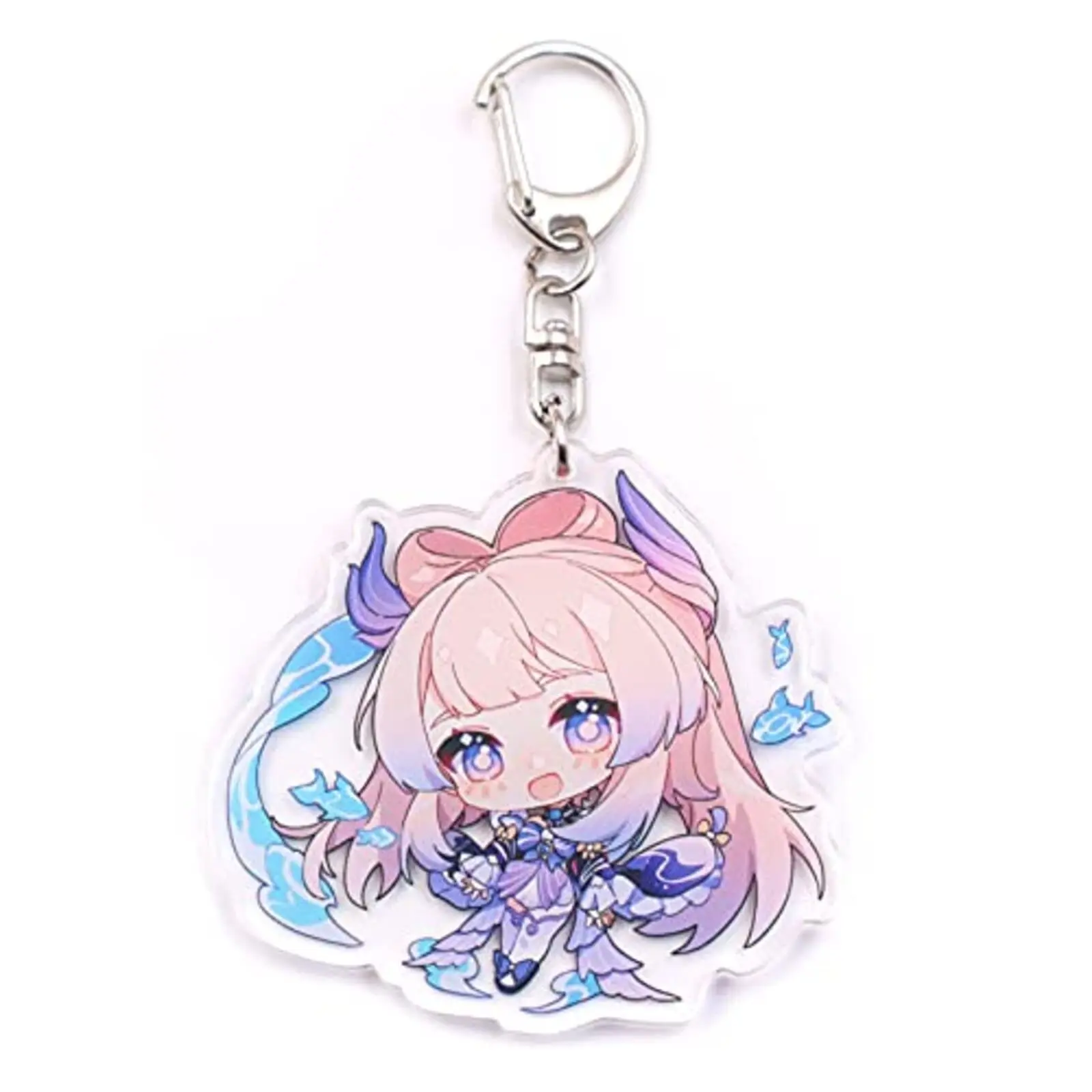 Manufacturers Double Sided Cartoon And Colorful Tasse Custom Kids Key Chain Keychain Clear Resin Glitter Acrylic Pendant