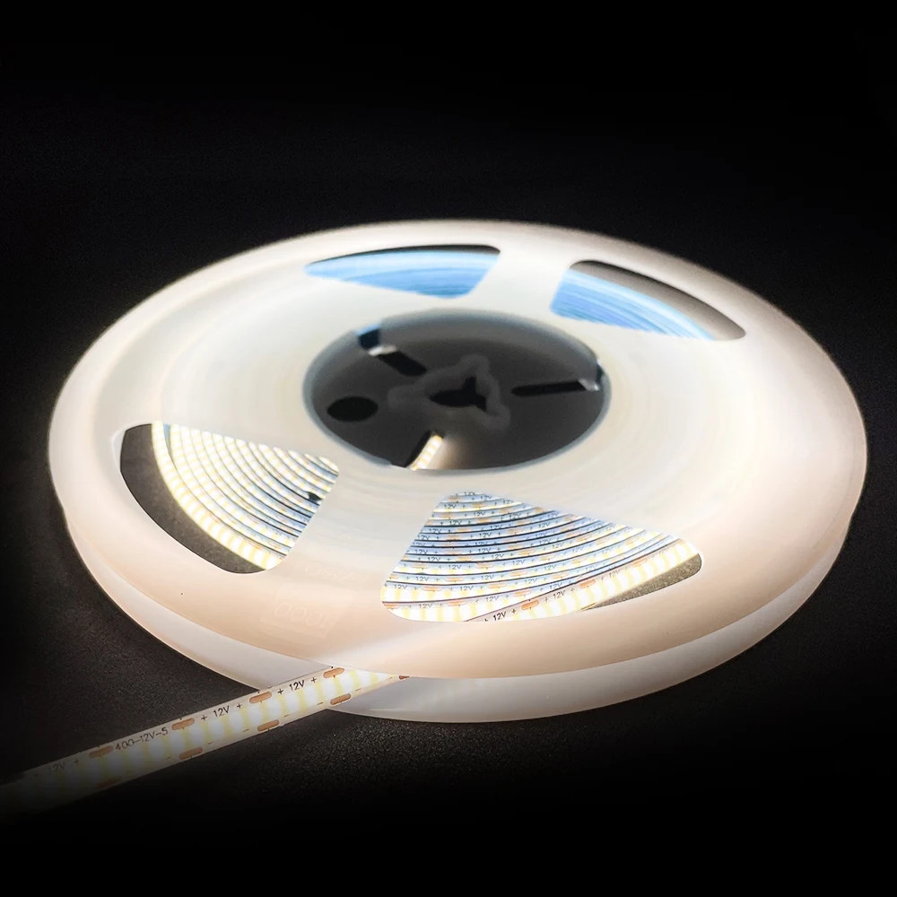 Glite High Density Flexible FOB COB White 320LEDs/m RA80 DC12V Linear Dimmable LED Strip for house decoration