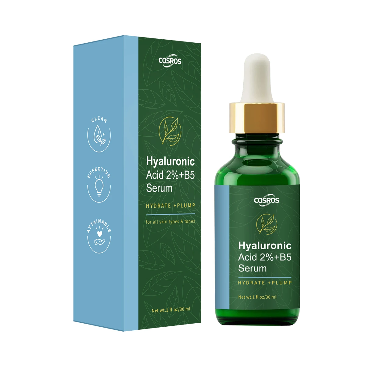 OEM Private Label Vitamin B5 Hyaluronic Acid Facial Serum Moisturizing Anti-Wrinkle Anti-Aging Hydrating Repair Essence Solution