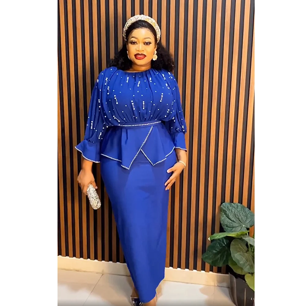 H & D African Dresses For Women Plus Size Clothes Top And Skirt 2 Piece Sets