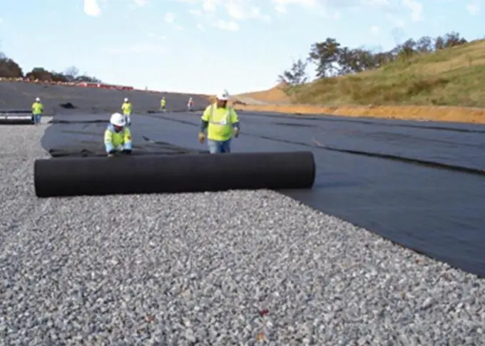 free sample black white 300g PP short fiber Nonwoven Geotextile Geofabric soil stabilization road beds covering cloth