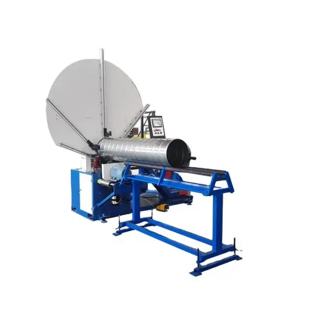 Hvac Ventilation Spiral Tube Former Pipe Duct Making Machine