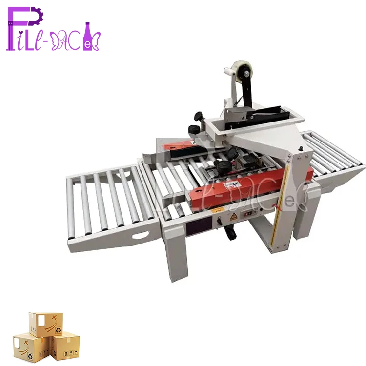 Semi auto Carton seaming machine / equipment / device / system / line / plant / unit / Carton seamer