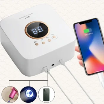 nail led lamp 2022 Cordless rechargeable 365+405nm UV LED led gel lamp gel uv nail lamp dryer portable power bank