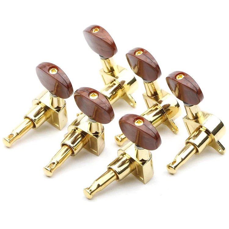 3R3L Sealed Golden Guitar String Tuners Tuning Keys Pegs Locking Tuners Tuning Machine Guitar