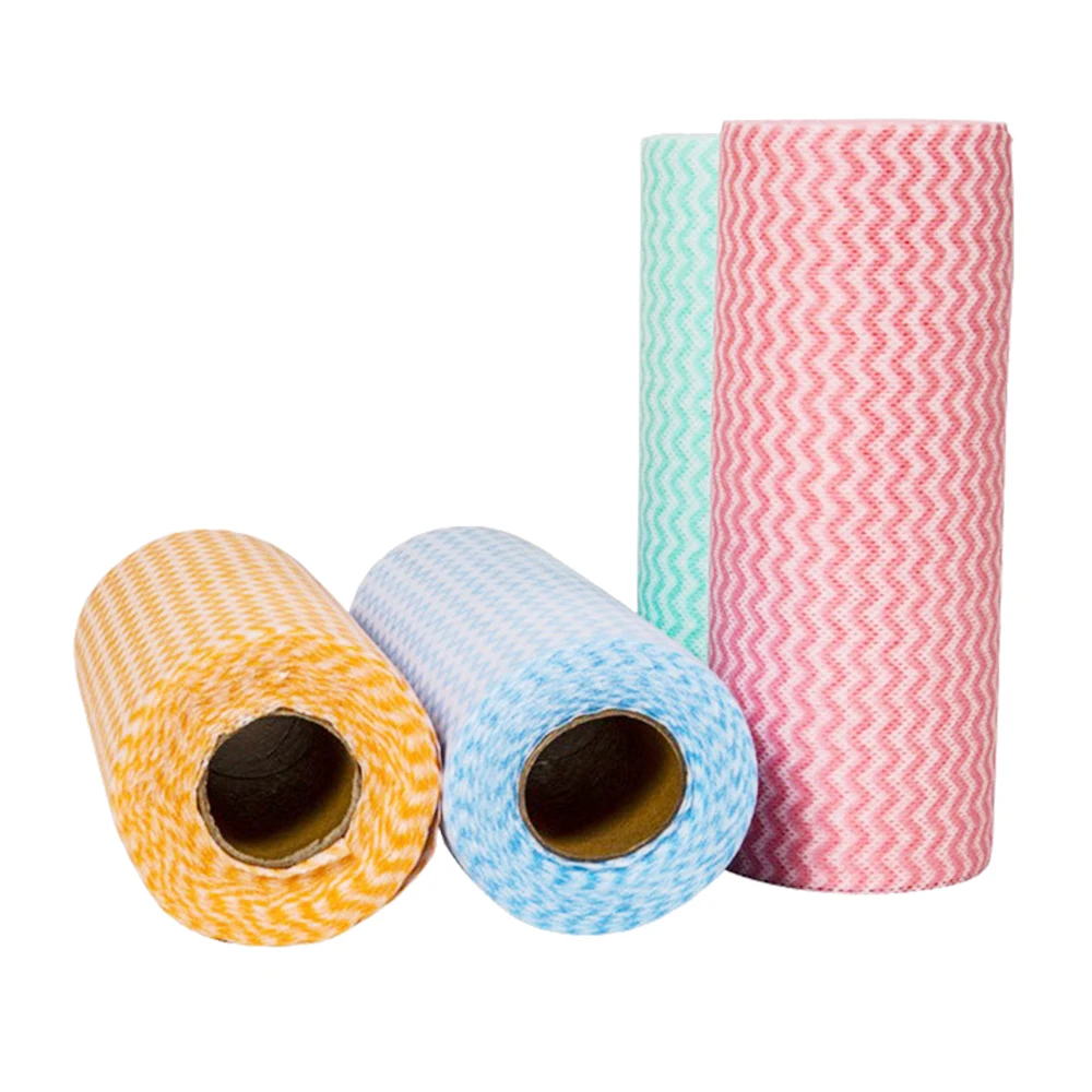 GAOXIN Stock Clearance manufacturer Eco-friendly Spunlace Nonwoven Cleaning Fabric Roll