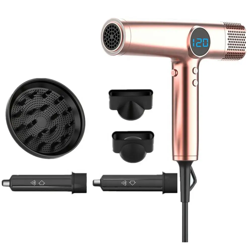 5 in 1 High Speed Hair Dryer 1800w Professional Dryers Blower Drying Multi Styler Brush With Automatic Air Curling