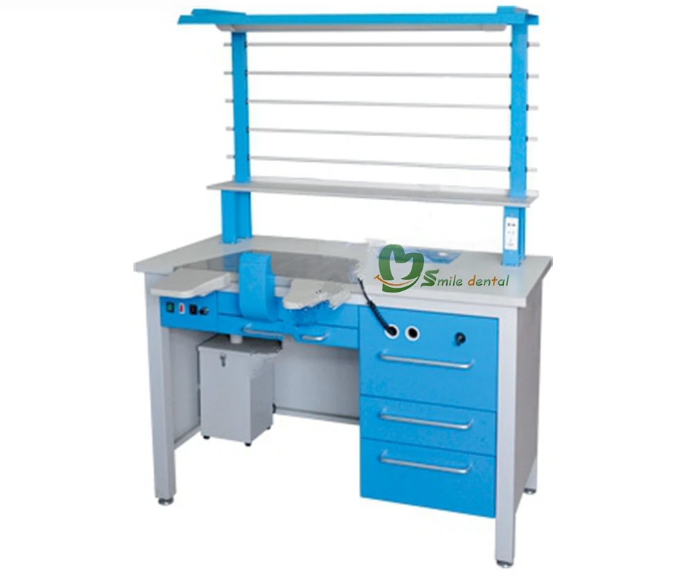 With Built-in Vacuum Dental Lab Technician Table