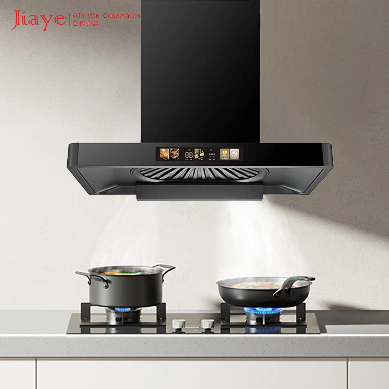 90cm New Trend Kitchen Hood with Filter Easy to Operate and Clean Smart Range Hood with High Technology Household Kitchen Hood