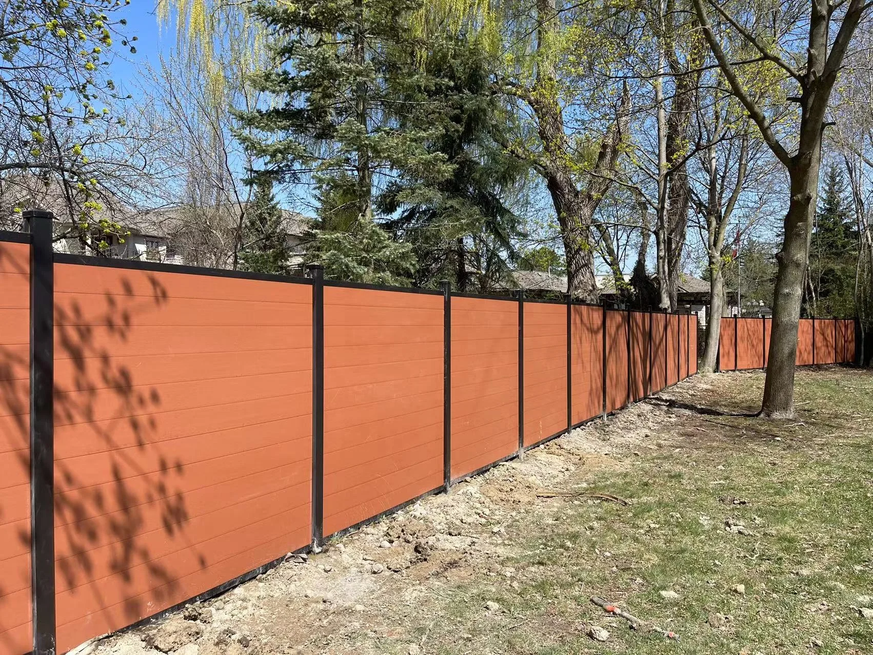 Unifloor Privacy Easily Assembled Garden Security System Outdoor For House Decorative Wood Plastic Composite Wpc Fence Panels