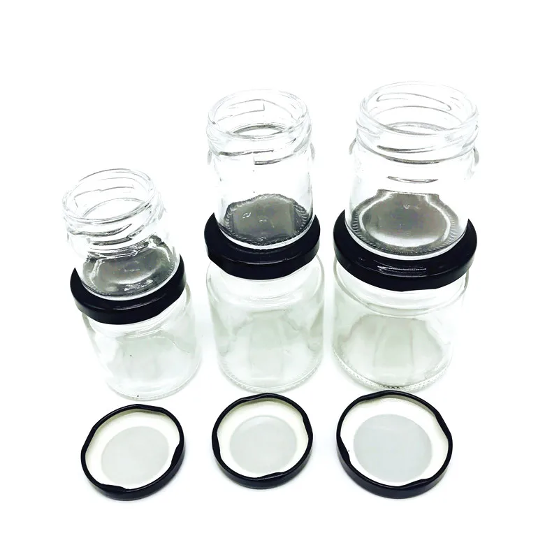 Stocked 1oz 10oz 30ml 100ml 120ml 150ml 240ml 350ml 500ml 750ml 1000ml jam pickles honey glass jar