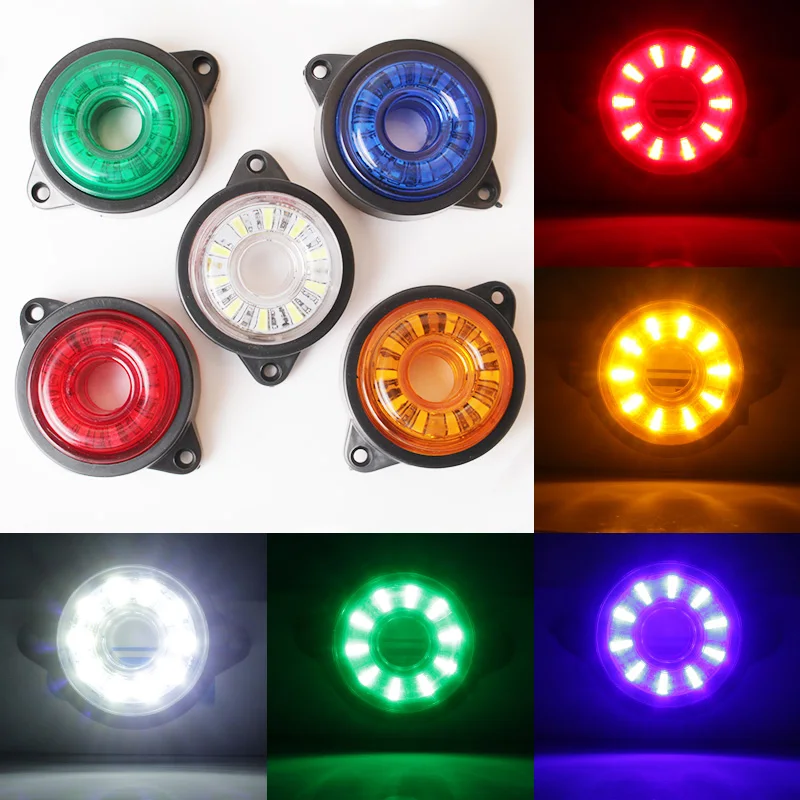 Hot selling  led round light bar tractor truck  led car lamp waterproof led side light bar