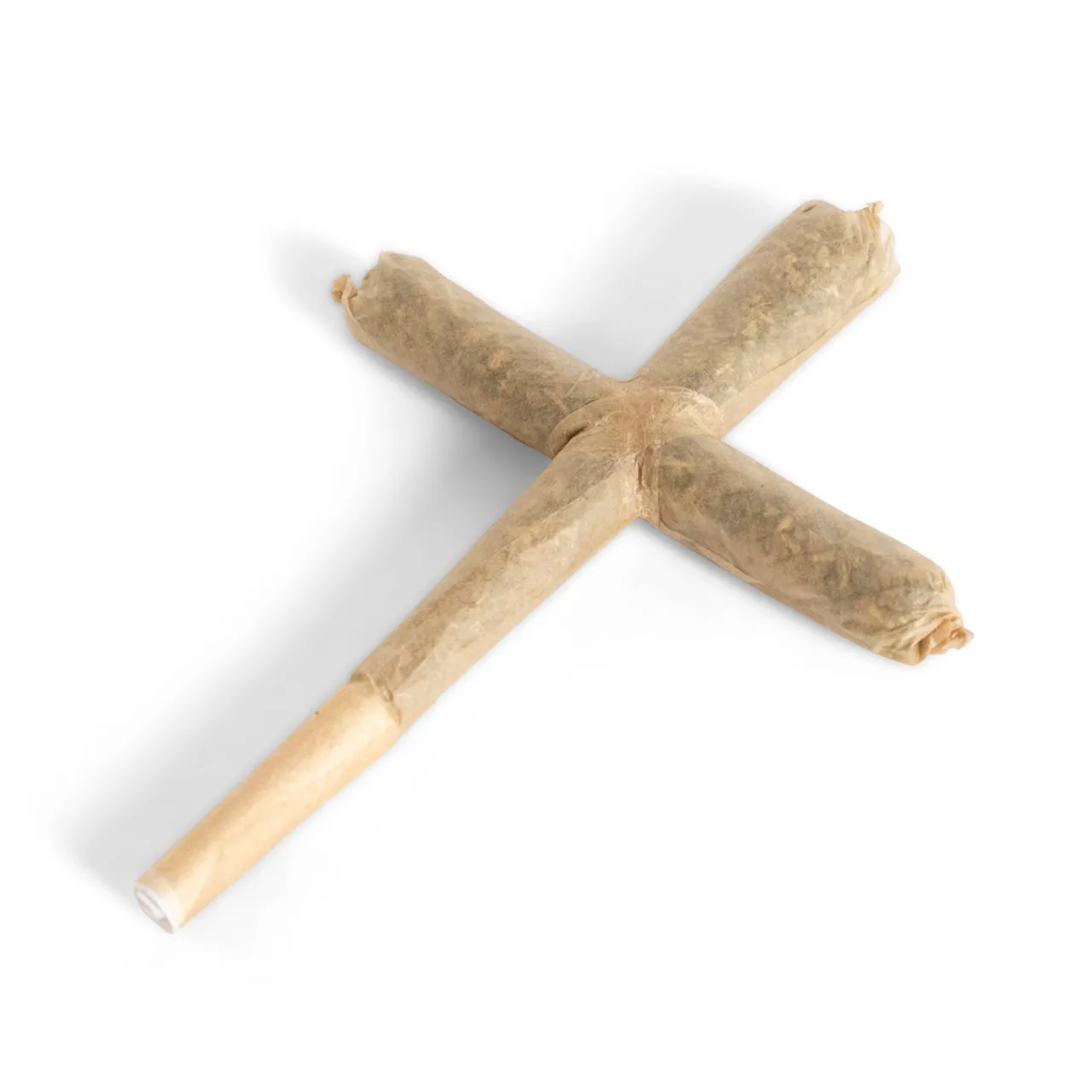 Custom Pre Classic King Size Natural Roll Cross Cone with Tips