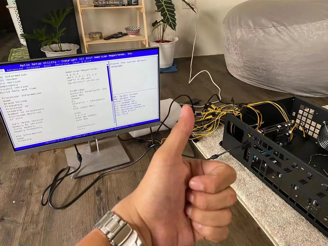  Высокая Коэффициент гашиша 200-240 mh/s gpu оборудование для майнинга с блоком питания 2500 Вт ssd 64 Гб ram 4