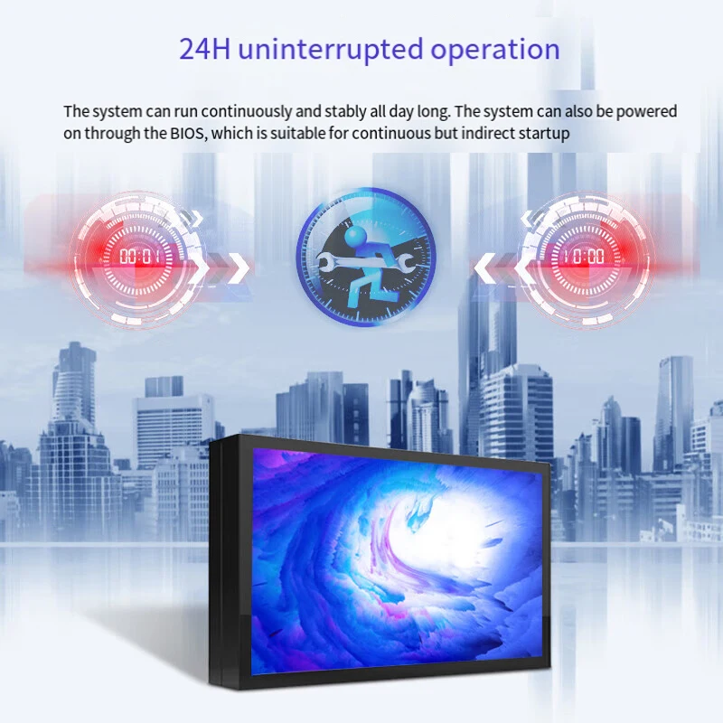4K Outdoor Restaurant Advertising Display Screen Digital Signage Drive Thru System Menu Window Through Boards Dooh Kiosk